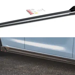 Vysoce Kvalitní Maxton Design Prahové lišty Hyundai I30N V.5 - černý lesklý lak HY-I30-3-N-SD5G+SF