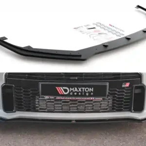 Vrácení Zdarma Maxton Design Zesílený spoiler předního nárazníku Racing Toyota GR Yaris Mk4 - černá TOYA4GR4CNC-FD1B