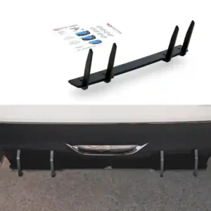 Sezónní Sleva Maxton Design Zesílený zadní difuzor Racing Toyota GR Yaris Mk4 - černá TOYA4GR4CNC-RS1B