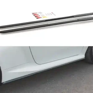 Horká Nabídka Maxton Design Zesílené prahové lišty Racing Toyota GR Yaris Mk4 - červeno-černá TOYA4GR4CNC-SD1BRB