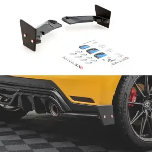 Horká Nabídka Maxton Design Boční lišty zadního nárazníku Toyota GR Yaris Mk4 V.4 - texturovaný plast TO-YA-4-GR4-RSD4T+RSF