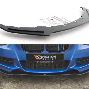 Značkový Maxton Design Zesílený spoiler předního nárazníku Racing BMW M135i F20 - červeno-černá BM1F20MCNC-FD1BRB