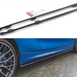 Tovární Cena Maxton Design Zesílené prahové lišty Racing BMW M135i F20 - černá BM1F20MCNC-SD1B