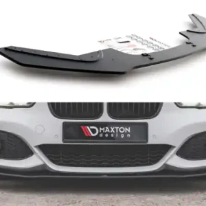 Rychlé Dodání Maxton Design Zesílený spoiler předního nárazníku Racing BMW 1 M-Paket / M140i F20 Facelift V.3 - černá BM1F20FMCNC-FD3B