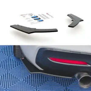 Přímo Od Výrobce Maxton Design Zesílené boční lišty zadního nárazníku Racing BMW 1 M-Paket / M140i F20 Facelift V.2 - černá BM1F20FMCNC-RSD2B
