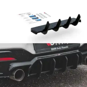 Bezpečná Platba Maxton Design Zesílený zadní difuzor Racing BMW M140i F20 V.4 - červeno-černá BM1F20FMCNC-RS4BRB+BRBI