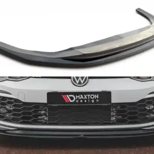Sezónní Sleva Maxton Design Spoiler předního nárazníku VW Golf VIII GTI V.5 - černý lesklý lak VW-GO-8-GTI-FD5G
