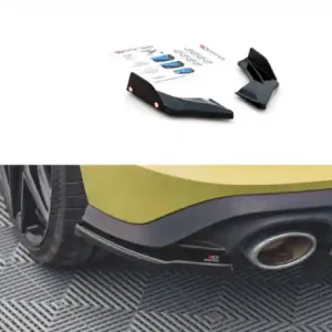 Sezónní Sleva Maxton Design Boční lišty zadního nárazníku VW Golf VIII GTI Clubsport V.2 - černý lesklý lak VW-GO-8-GTI-CS-RSD2G