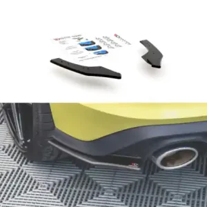 Koupit Online Maxton Design Zesílené boční lišty zadního nárazníku Racing VW Golf VIII GTI Clubsport - černá VWGO8GTICSCNC-RSD1B