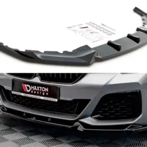 Ověřený Maxton Design Spoiler předního nárazníku BMW 5 G30 M-Paket Facelift V.1 - karbon BM-5-G30F-MPACK-FD1C