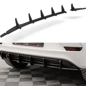 Dokud Zásoby Vydrží Maxton Design Zesílený zadní difuzor Racing VW Up GTI - černá VWUP1GTICNC-RS1B