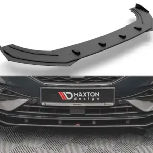 Autentický Maxton Design Spoiler předního nárazníku s křidélky Street Pro Seat Leon FR Mk4 - černá SELE4FRCNC-FD1B+FSF1G