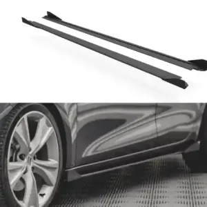 Tovární Cena Maxton Design Prahové lišty Street Pro s křidélky Seat Leon FR Mk4 - červeno-černá SELE4FRCNC-SD1BRB+SRF1G