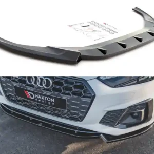 Časově Omezené Maxton Design Spoiler předního nárazníku Audi S5/A5 S-Line B9 Facelift V.2 - texturovaný plast AU-S5-2F-FD2T