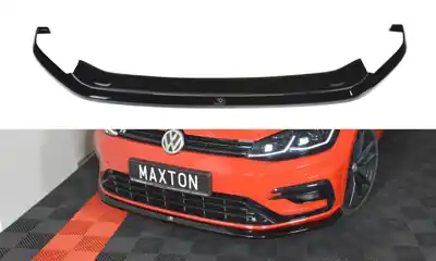 Vysoce Kvalitní Maxton Design Spoiler předního nárazníku VW Golf VII R/R-Line Facelift V.6 - karbon VW-GO-7F-R-FD6C