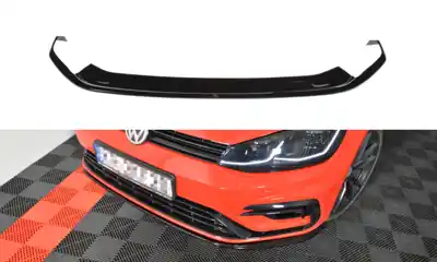 Originální Maxton Design Spoiler předního nárazníku VW Golf VII R/R-Line Facelift V.7 - texturovaný plast VW-GO-7F-R-FD7T