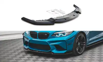 Značkový Maxton Design Spoiler předního nárazníku BMW M2 (F87) V.2 - texturovaný plast BM-2-87-M-FD2T