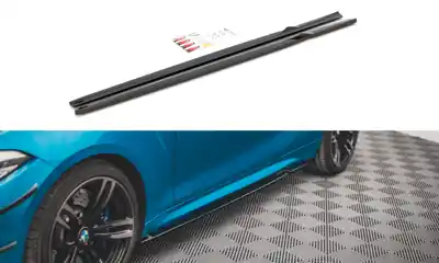 Sezónní Sleva Maxton Design Prahové lišty BMW M2 (F87) V.2 - texturovaný plast BM-2-87-M-SD2T