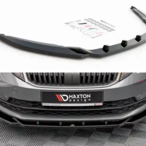 Cenově Výhodný Maxton Design Spoiler předního nárazníku Škoda Octavia III Facelift V.2 - karbon SK-OC-3F-FD2C