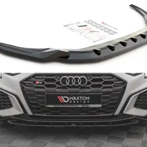Ihned K Objednání Maxton Design Spoiler předního nárazníku AUDI A3 S-Line / S3 (8Y) V.2 - černý lesklý lak AU-A3-8Y-SLINE-FD2G