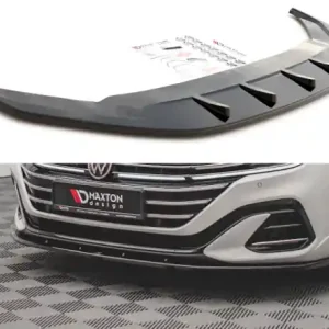 Vysoce Kvalitní Maxton Design Spoiler předního nárazníku VW Arteon R-Line Facelift V.2 - karbon VW-AR-1F-RLINE-FD2C
