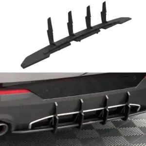 Akční Nabídka Maxton Design Zadní difuzor Street Pro BMW 4 G22 M-Paket - černý BM4G22MPACKCNC-RS1B