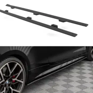 Značkový Maxton Design Prahové lišty Street Pro BMW 4 G22 M-Paket - černé BM4G22MPACKCNC-SD1B