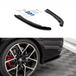 Dokud Zásoby Vydrží Maxton Design Boční lišty zadního nárazníku BMW 4 G22 M-Paket V.1 - černý lesklý lak BM-4-G22-MPACK-RSD1G