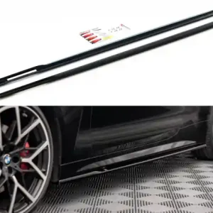 Cenová Bomba Maxton Design Prahové lišty BMW 4 G22 M-Paket V.1 - černý lesklý lak BM-4-G22-MPACK-SD1G