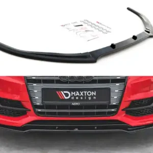 Originální Maxton Design Spoiler předního nárazníku AUDI S3 8V Sedan / Cabrio V.2 - karbon AU-S3-3-S-FD1C
