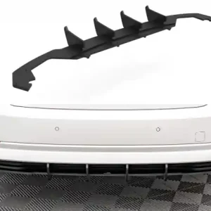 Doprava Zdarma Maxton Design Zadní difuzor Street Pro ŠKODA Octavia IV - červeno-černý SKOC4CNC-RS1B+BRBI