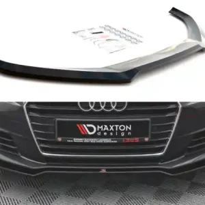 Levný Maxton Design Spoiler předního nárazníku AUDI A4 B9 Avant V.2 - černý lesklý lak AU-A4-B9-FD2G