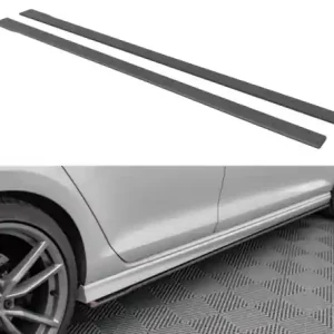 Jen Po Omezenou Doba Maxton Design Prahové lišty Street Pro VW Golf Mk7 R - červeno-černé VWGO7RCNC-SD1BRB