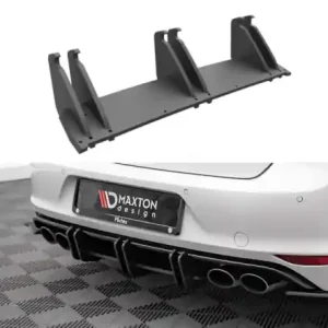 Výhodná Nabídka Maxton Design Zadní difuzor Street Pro VW Golf Mk7 R - červeno-černý VWGO7RCNC-RS1B+BRBI