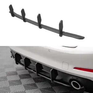 Sezónní Sleva Maxton Design Zadní difuzor Street Pro BMW 5 G30 - červený BM5G30CNC-RS1BRB