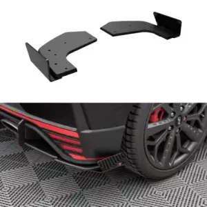 Výhodná Nabídka Maxton Design Boční lišty zadního nárazníku s křidélky Street Pro Hyundai I20 N - červeno-černé HYI203NCNC-RSD1BRB+RSF1G