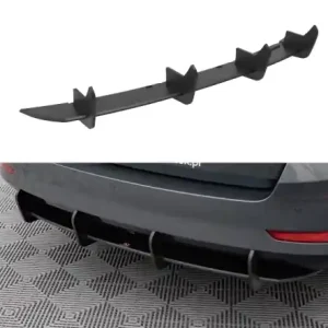 Výhodná Nabídka Maxton Design Zadní difuzor Street Pro ŠKODA Fabia III Combi Facelift - červeno-černý SKAFA3FKCNC-RS1B+BRBI