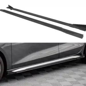 Kup Teď Maxton Design Prahové lišty s křidélky Street Pro AUDI S3 8Y / A3 8Y S-Line - červeno-černé AUA38YSLINECNC-SD1BRB+SRF1G