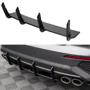 Novinka Maxton Design Zadní difuzor Street Pro AUDI S3 8Y Limousine - červený AUS38YSCNC-RS1BRB