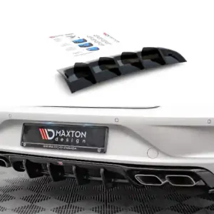 Cenově Výhodný Maxton Design Spoiler zadního nárazníku VW Arteon R - černý lesklý lak VW-AR-1F-R-RS1G