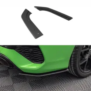 Cenová Bomba Maxton Design Boční lišty zadního nárazníku Street Pro AUDI RS3 8Y Sedan - červeno-černé AURS38YSCNC-RSD1BRB