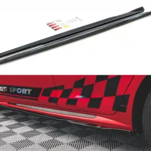 Vysoce Kvalitní Maxton Design Prahové lišty Toyota Corolla GR Sport - texturovaný plast TO-CO-12-HB-GR-SD1T