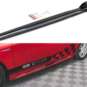 Jen Po Omezenou Doba Maxton Design Prahové lišty s křidélky Toyota Corolla GR Sport - texturovaný plast TO-CO-12-HB-GR-SD1T+SF