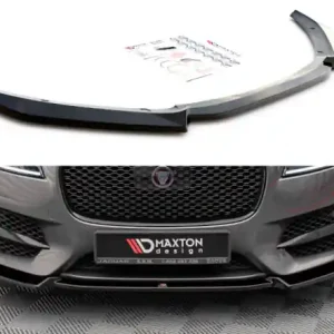 Objednat Nyní Maxton Design Spoiler předního nárazníku Jaguar XF Mk2 R-Sport V.2 - karbon JA-XF-2-RSPORT-FD2C