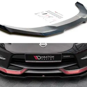 Výprodej Maxton Design Spoiler předního nárazníku Nissan 370Z Nismo Facelift V.1 - texturovaný plast NI-370Z-NISMO-FD1T