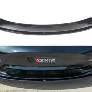 Originální Maxton Design Spoiler předního nárazníku Tesla Model 3 V.1 - texturovaný plast TE-MODEL3-1-FD1T