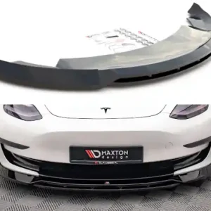 Časově Omezené Maxton Design Spoiler předního nárazníku Tesla Model 3 V.3 - černý lesklý lak TE-MODEL3-1-FD3G+FD3RG