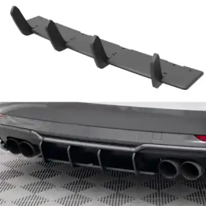 Pouze Dnes Maxton Design Zadní difuzor Street Pro AUDI S3 8V Sportback Facelift - červený AUS33FSBCNC-RS1BRB