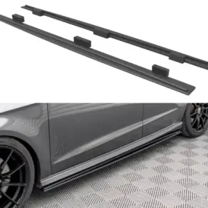 Akce Maxton Design Prahové lišty Street Pro AUDI S3 8V Sportback Facelift - černé AUS33FSBCNC-SD1B