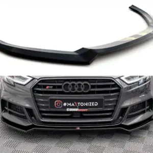 Výhodná Nabídka Maxton Design Spoiler předního nárazníku AUDI S3 8V Sportback Facelift V.2 - texturovaný plast AU-S3-3F-SB-FD2T